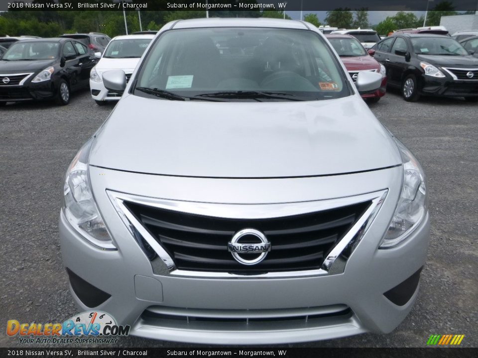 2018 Nissan Versa SV Brilliant Silver / Charcoal Photo #9