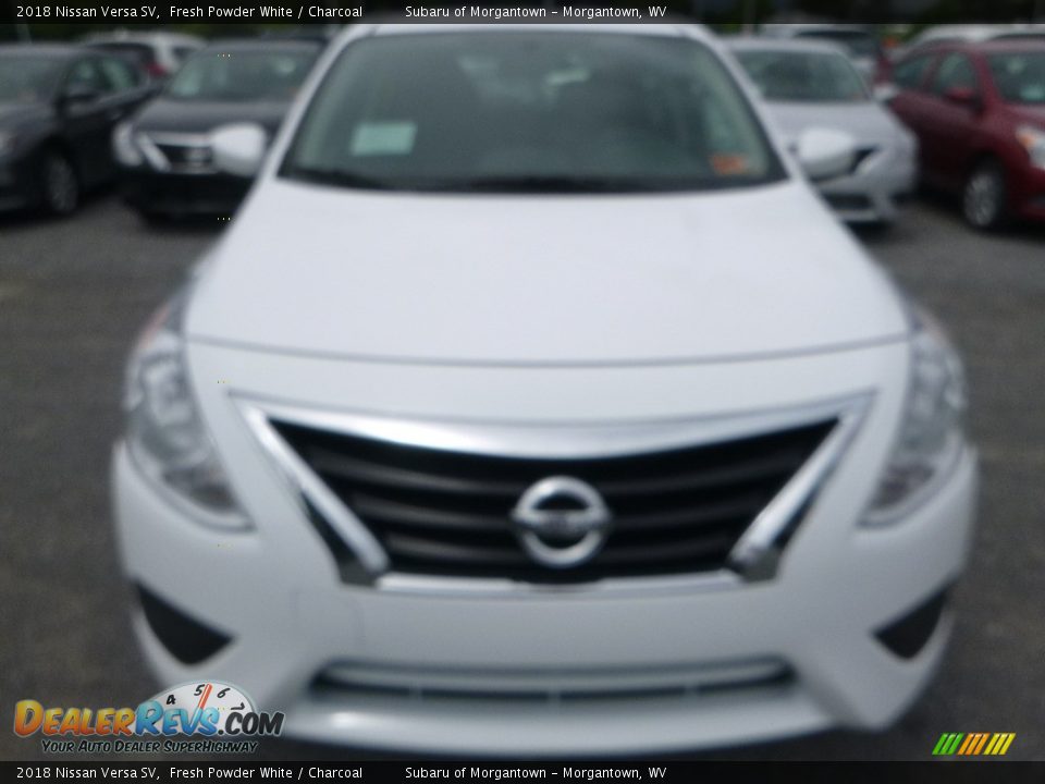 2018 Nissan Versa SV Fresh Powder White / Charcoal Photo #9