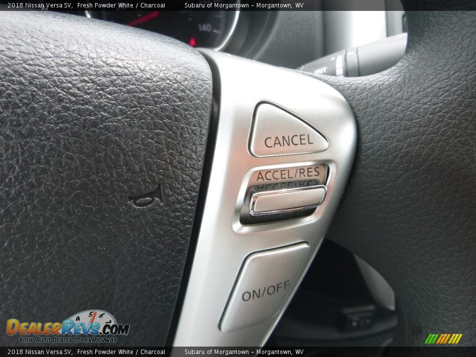 2018 Nissan Versa SV Fresh Powder White / Charcoal Photo #19