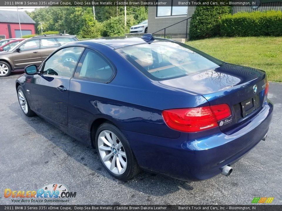 2011 BMW 3 Series 335i xDrive Coupe Deep Sea Blue Metallic / Saddle Brown Dakota Leather Photo #3