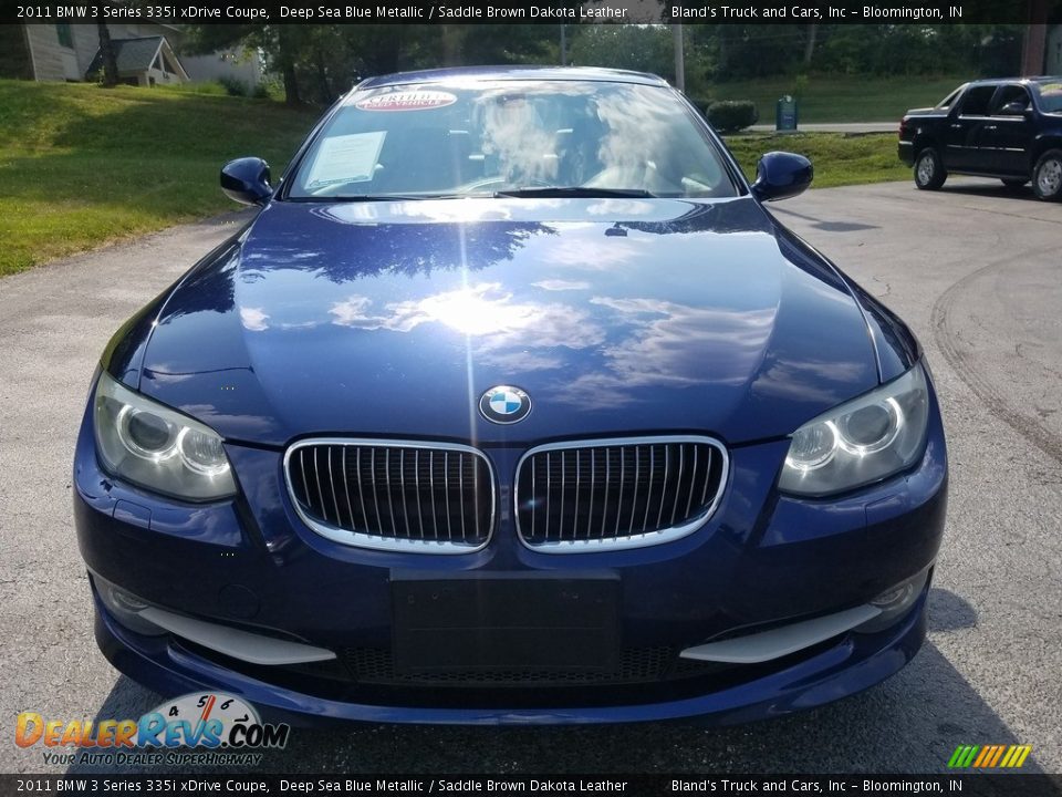 2011 BMW 3 Series 335i xDrive Coupe Deep Sea Blue Metallic / Saddle Brown Dakota Leather Photo #9