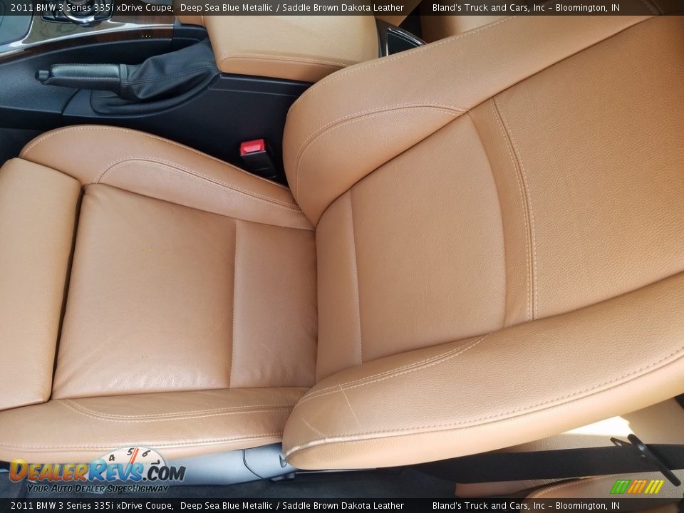 2011 BMW 3 Series 335i xDrive Coupe Deep Sea Blue Metallic / Saddle Brown Dakota Leather Photo #16