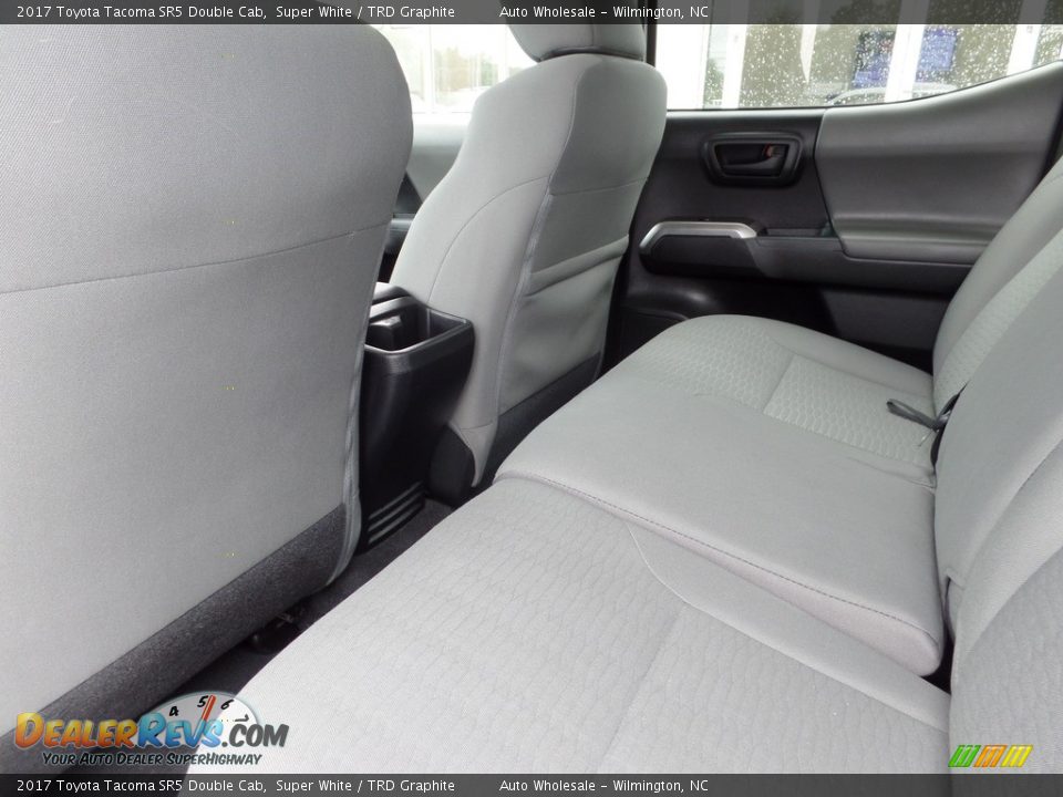 2017 Toyota Tacoma SR5 Double Cab Super White / TRD Graphite Photo #12
