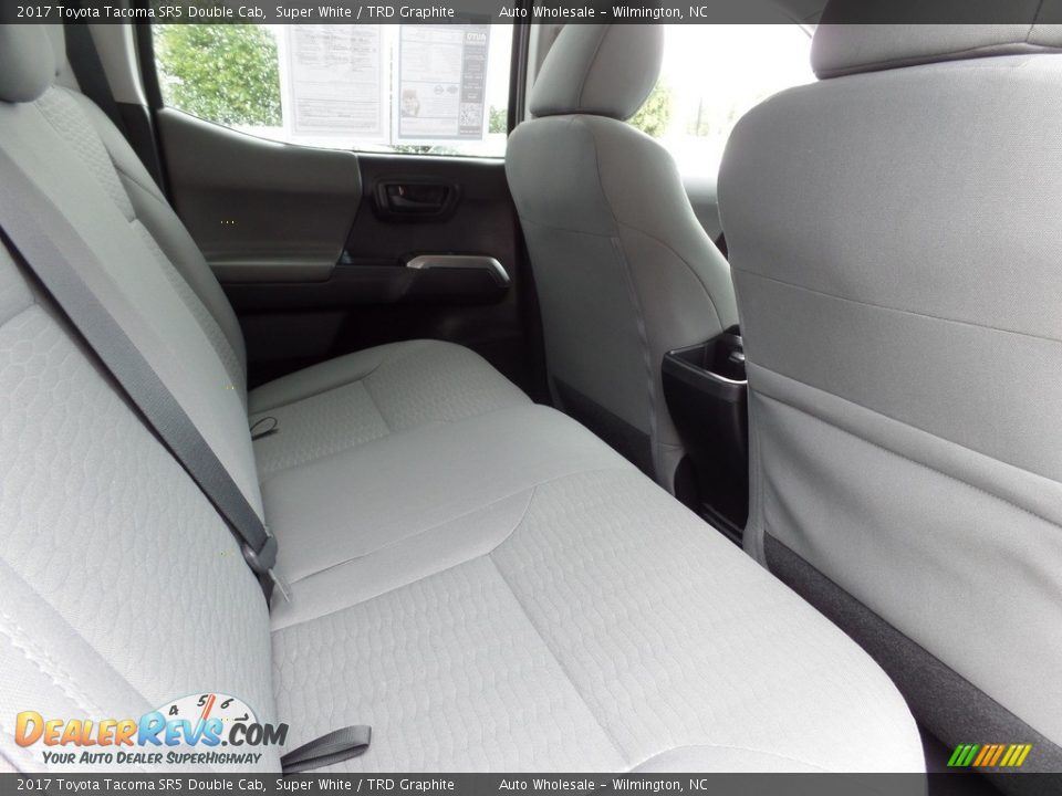 2017 Toyota Tacoma SR5 Double Cab Super White / TRD Graphite Photo #14