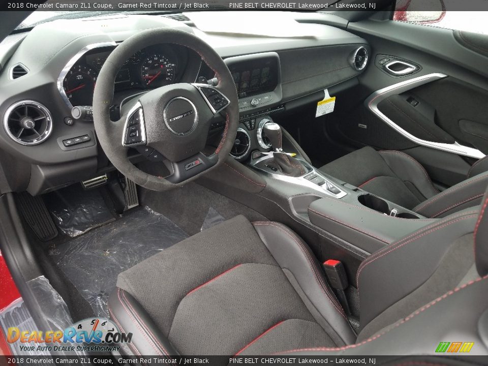 Jet Black Interior - 2018 Chevrolet Camaro ZL1 Coupe Photo #7