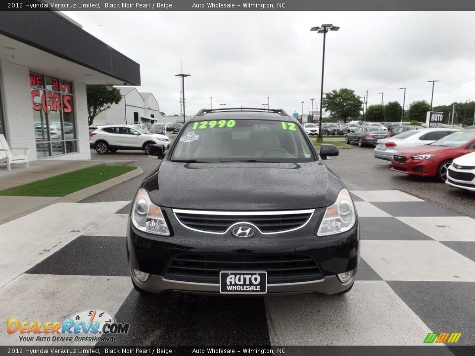 2012 Hyundai Veracruz Limited Black Noir Pearl / Beige Photo #2