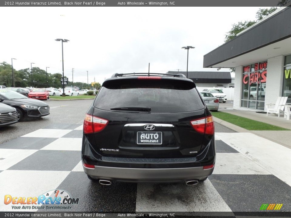 2012 Hyundai Veracruz Limited Black Noir Pearl / Beige Photo #4
