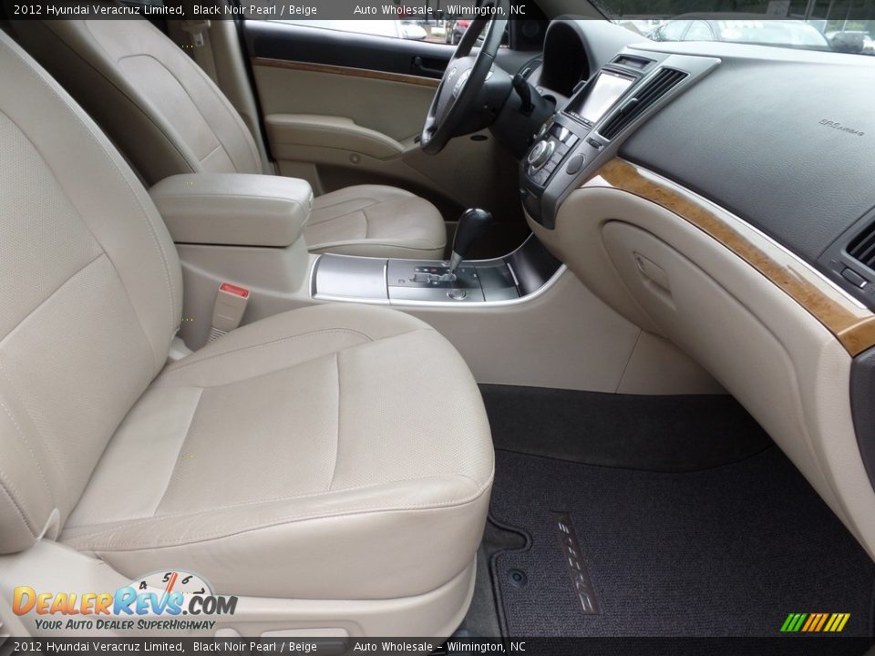 2012 Hyundai Veracruz Limited Black Noir Pearl / Beige Photo #13