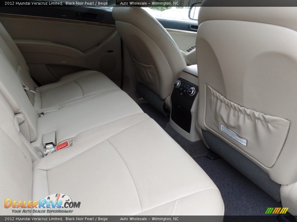 2012 Hyundai Veracruz Limited Black Noir Pearl / Beige Photo #14