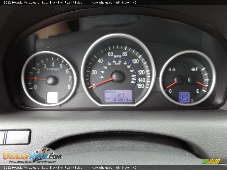2012 Hyundai Veracruz Limited Black Noir Pearl / Beige Photo #16