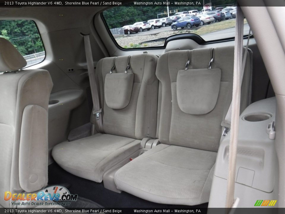2013 Toyota Highlander V6 4WD Shoreline Blue Pearl / Sand Beige Photo #20