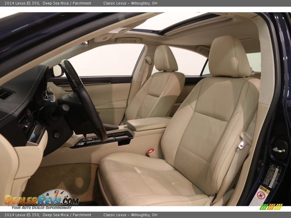 2014 Lexus ES 350 Deep Sea Mica / Parchment Photo #6