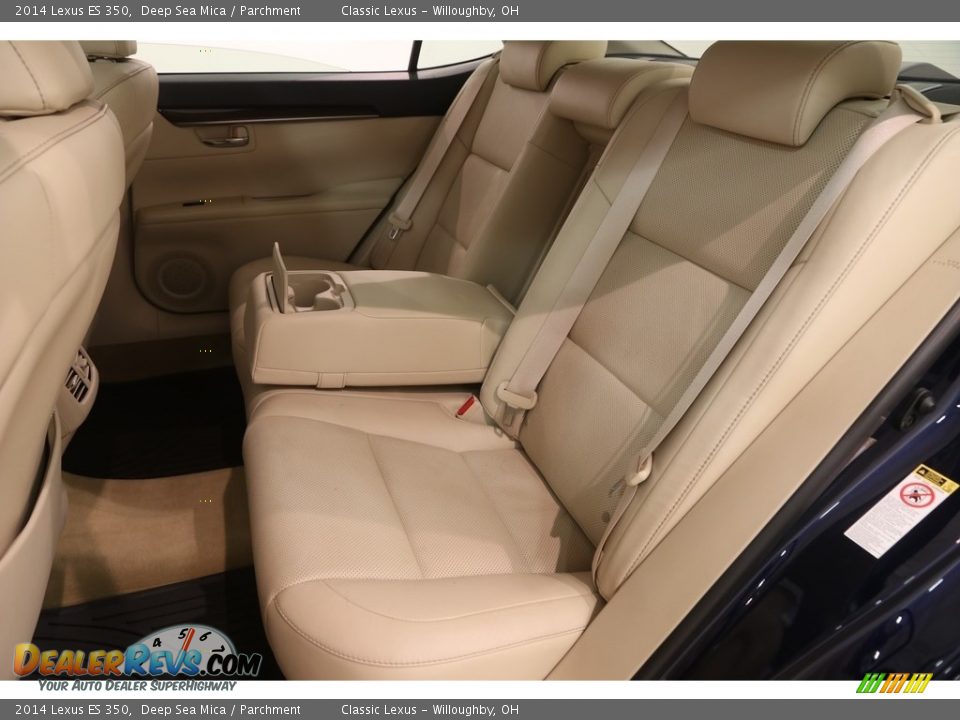 2014 Lexus ES 350 Deep Sea Mica / Parchment Photo #24