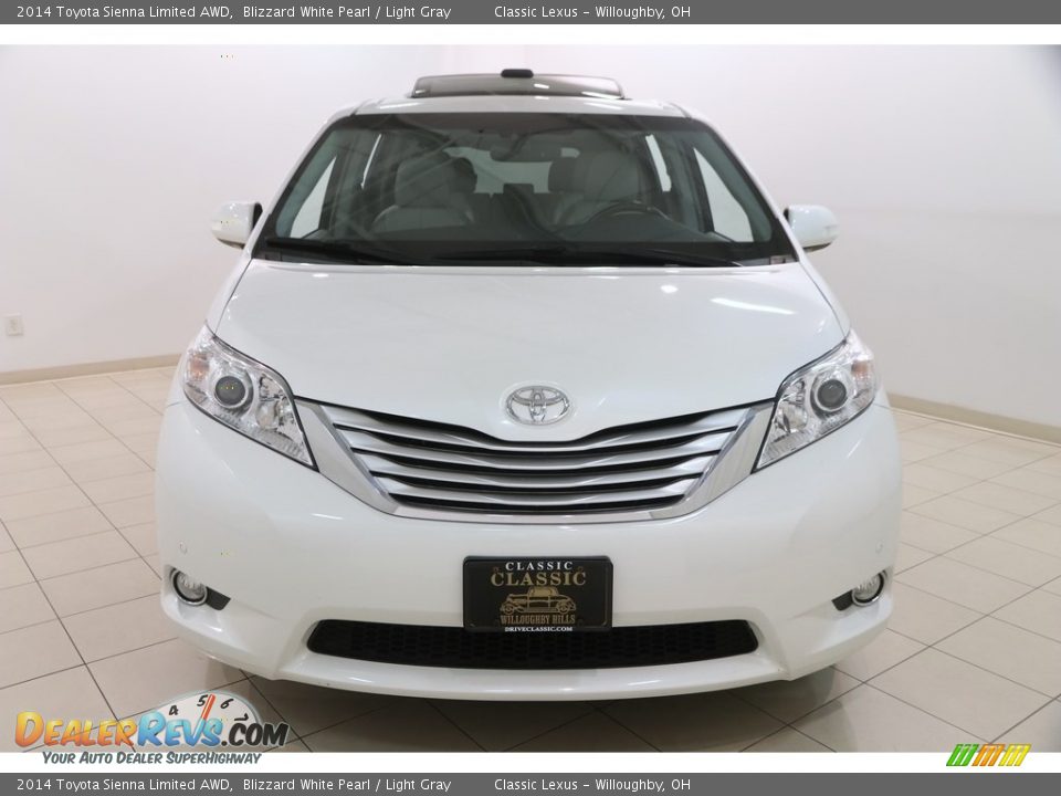 2014 Toyota Sienna Limited AWD Blizzard White Pearl / Light Gray Photo #2