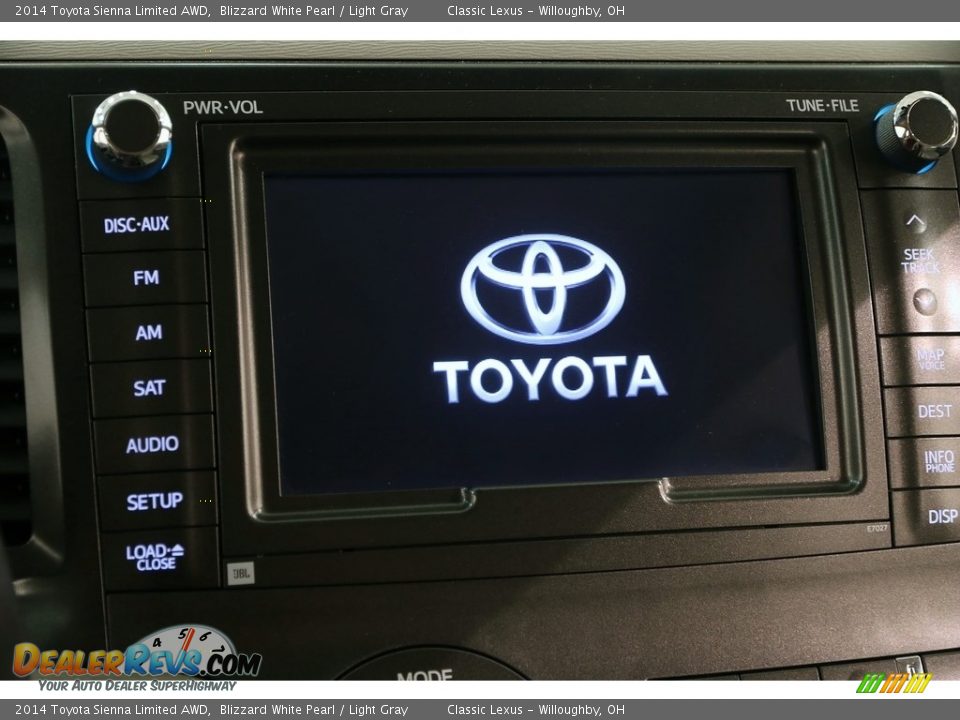 2014 Toyota Sienna Limited AWD Blizzard White Pearl / Light Gray Photo #12