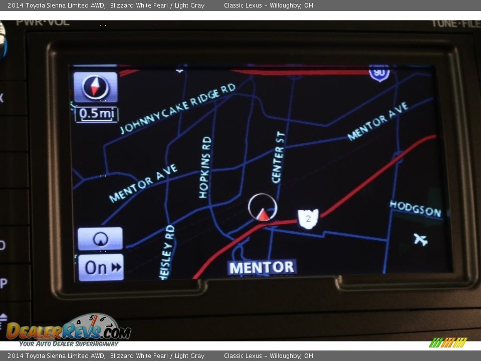 2014 Toyota Sienna Limited AWD Blizzard White Pearl / Light Gray Photo #19
