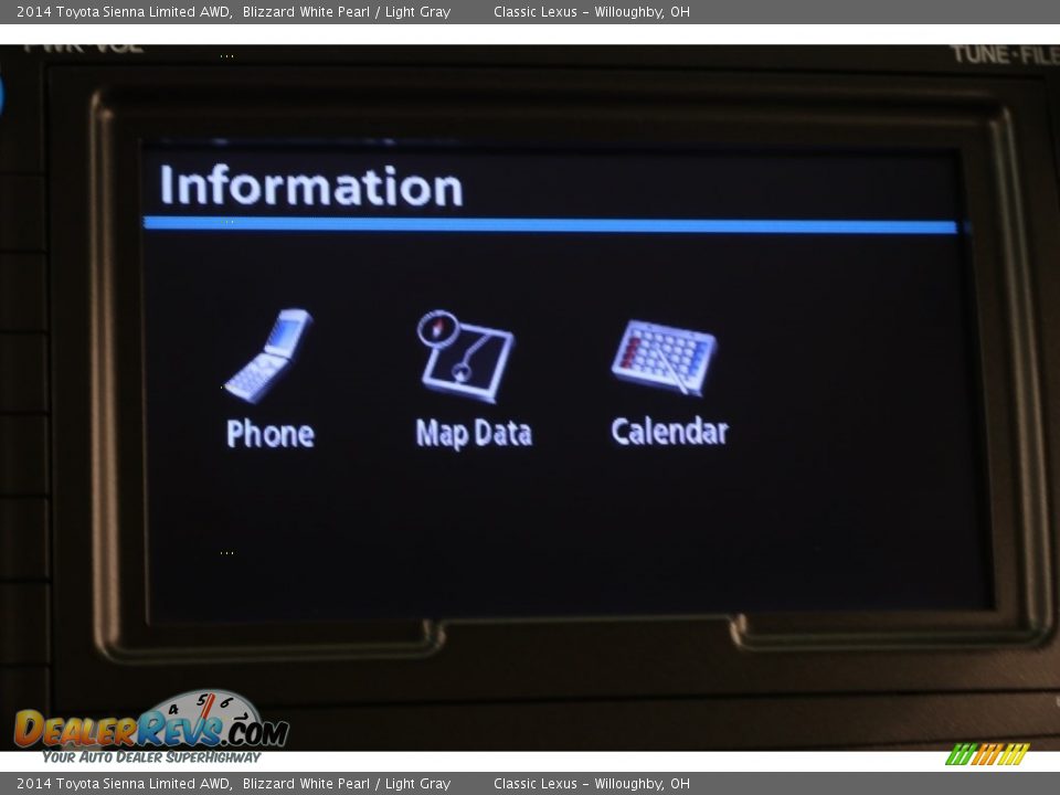2014 Toyota Sienna Limited AWD Blizzard White Pearl / Light Gray Photo #20