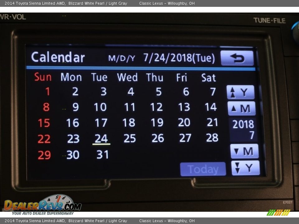 2014 Toyota Sienna Limited AWD Blizzard White Pearl / Light Gray Photo #23