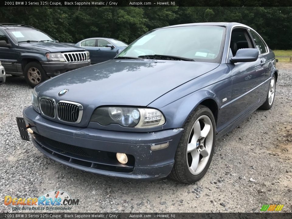 2001 BMW 3 Series 325i Coupe Black Sapphire Metallic / Grey Photo #1