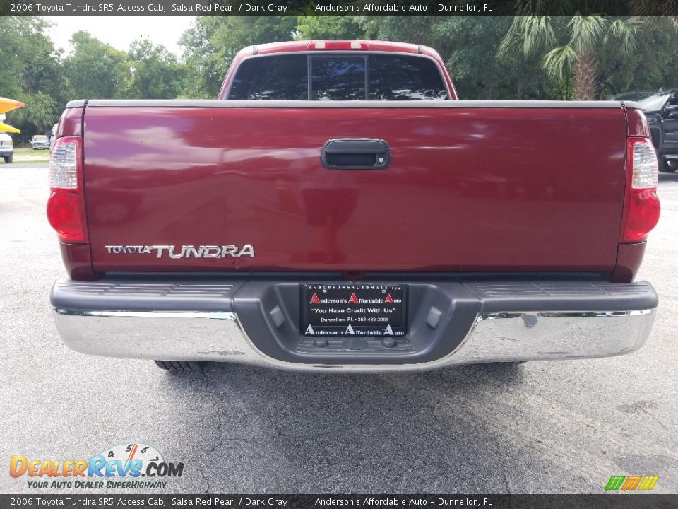 2006 Toyota Tundra SR5 Access Cab Salsa Red Pearl / Dark Gray Photo #4