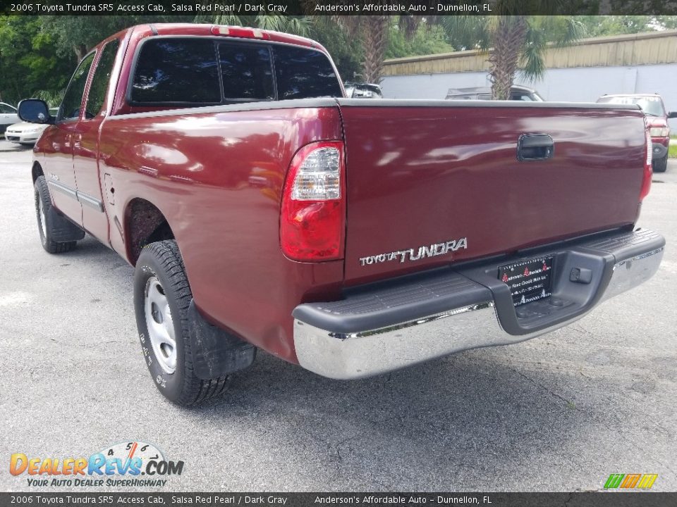 2006 Toyota Tundra SR5 Access Cab Salsa Red Pearl / Dark Gray Photo #5