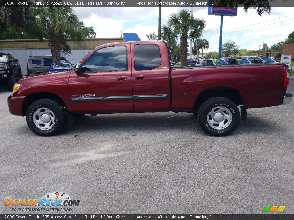 2006 Toyota Tundra SR5 Access Cab Salsa Red Pearl / Dark Gray Photo #6
