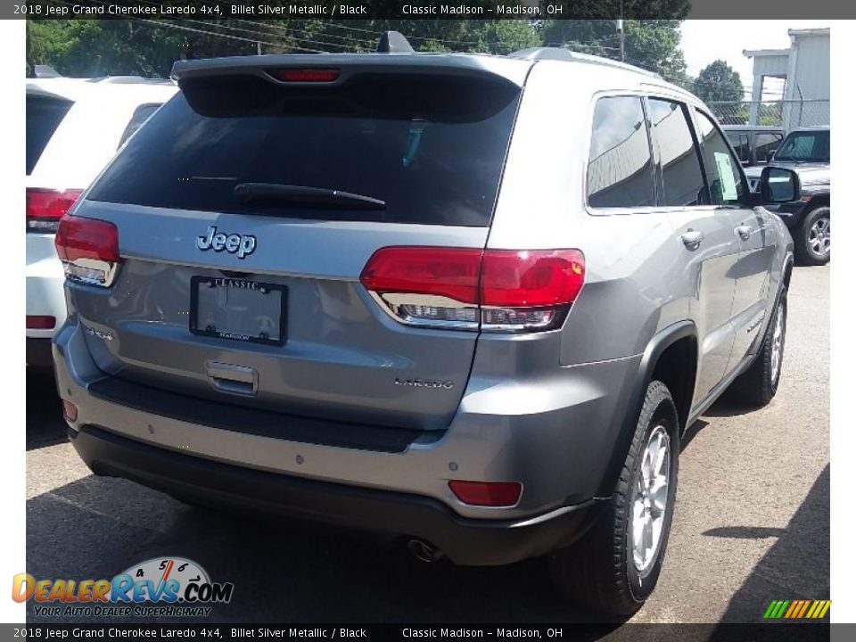2018 Jeep Grand Cherokee Laredo 4x4 Billet Silver Metallic / Black Photo #2