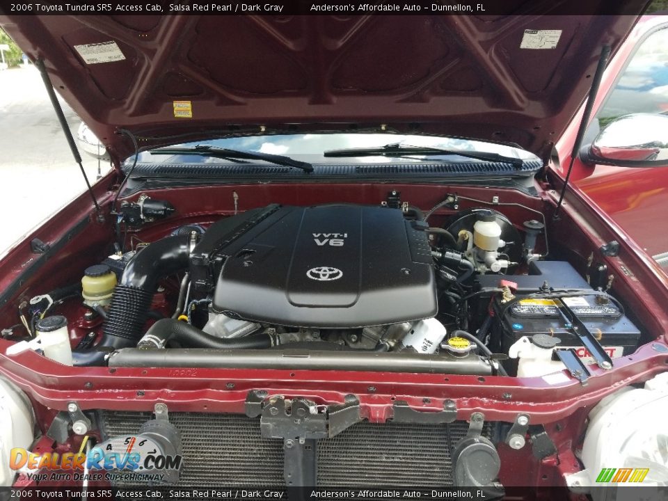 2006 Toyota Tundra SR5 Access Cab Salsa Red Pearl / Dark Gray Photo #25