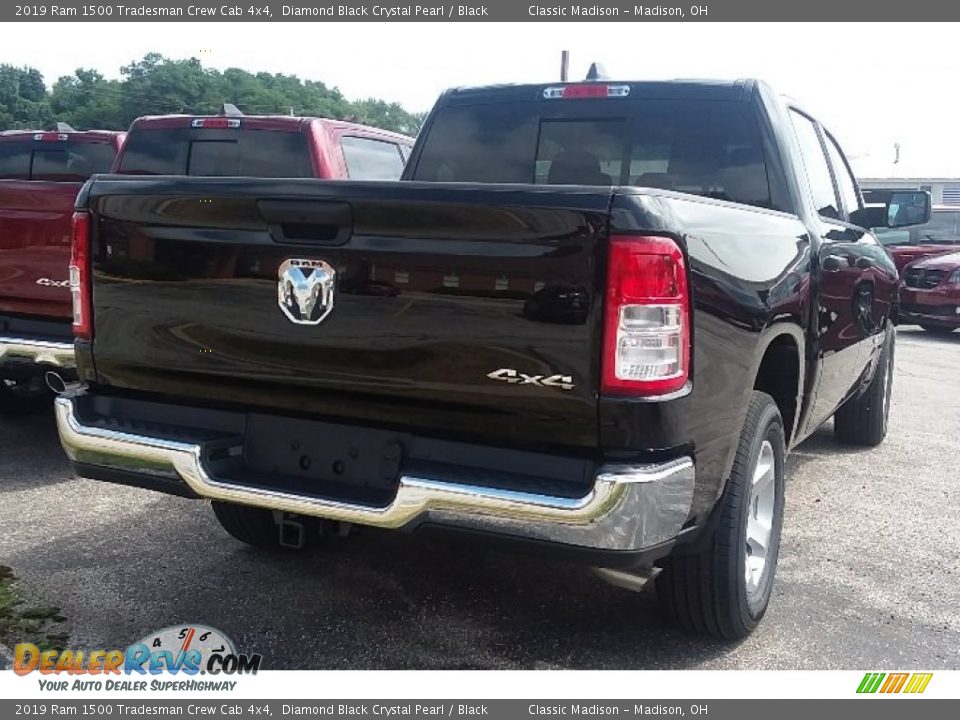 2019 Ram 1500 Tradesman Crew Cab 4x4 Diamond Black Crystal Pearl / Black Photo #2