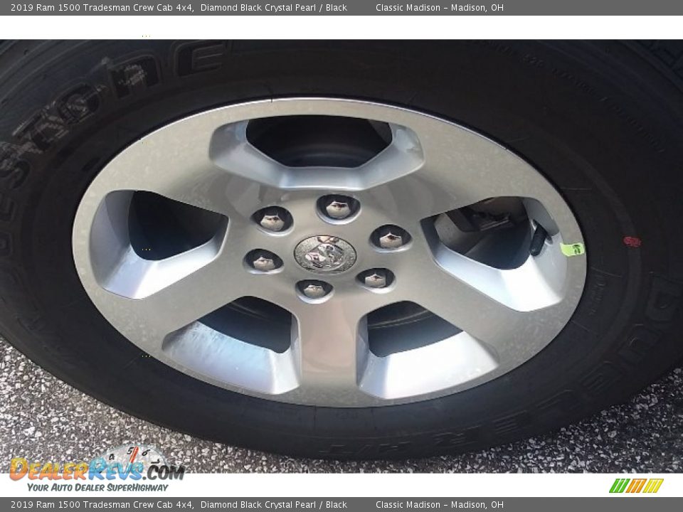 2019 Ram 1500 Tradesman Crew Cab 4x4 Diamond Black Crystal Pearl / Black Photo #11