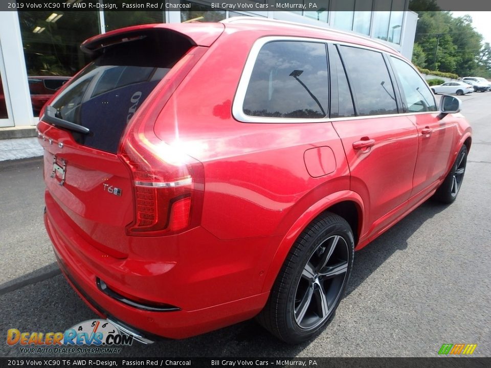 2019 Volvo XC90 T6 AWD R-Design Passion Red / Charcoal Photo #2