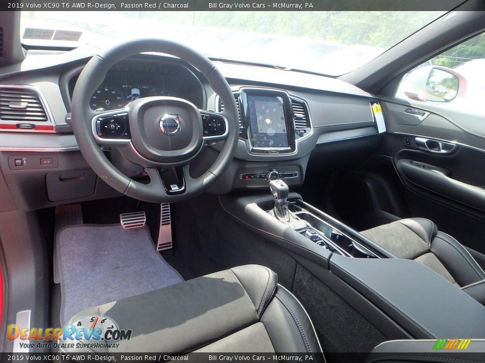 Charcoal Interior - 2019 Volvo XC90 T6 AWD R-Design Photo #10