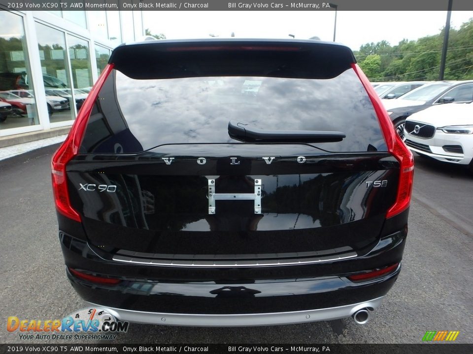 2019 Volvo XC90 T5 AWD Momentum Onyx Black Metallic / Charcoal Photo #3