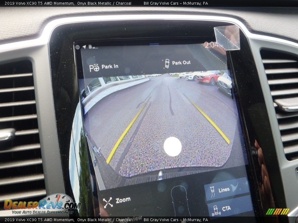2019 Volvo XC90 T5 AWD Momentum Onyx Black Metallic / Charcoal Photo #15