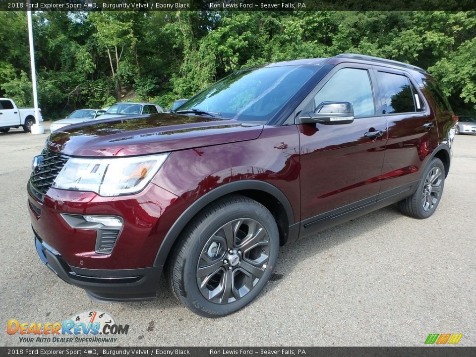 2018 Ford Explorer Sport 4WD Burgundy Velvet / Ebony Black Photo #7