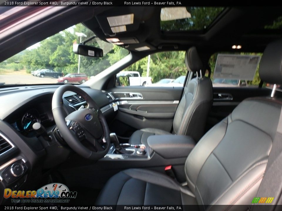 2018 Ford Explorer Sport 4WD Burgundy Velvet / Ebony Black Photo #10