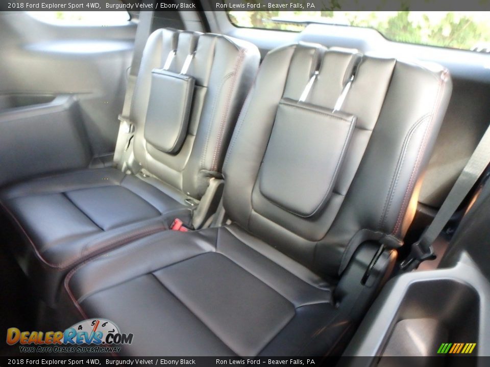 2018 Ford Explorer Sport 4WD Burgundy Velvet / Ebony Black Photo #12