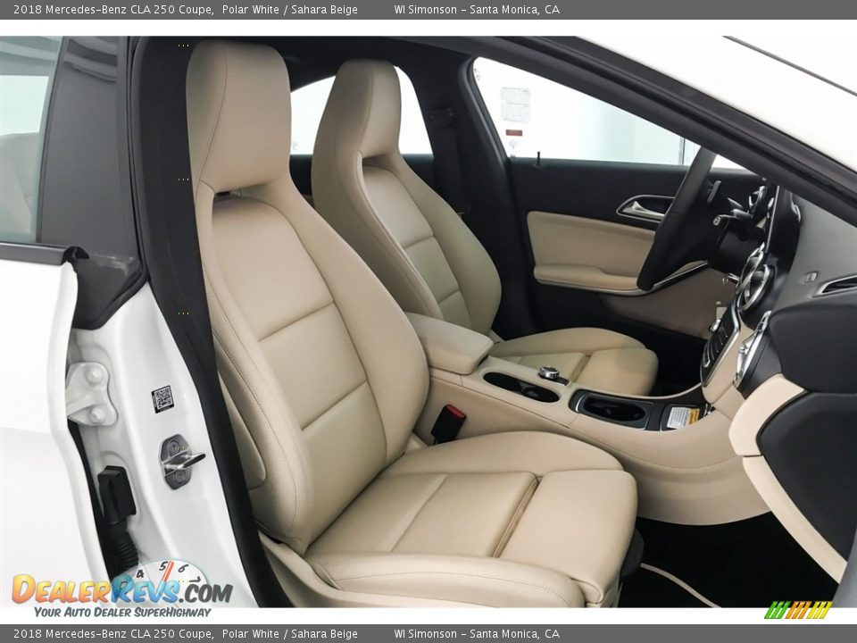 2018 Mercedes-Benz CLA 250 Coupe Polar White / Sahara Beige Photo #2