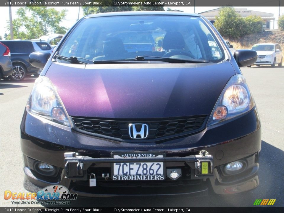 2013 Honda Fit Sport Midnight Plum Pearl / Sport Black Photo #2