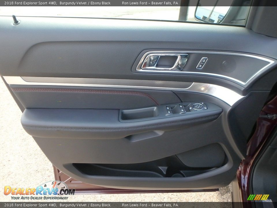 2018 Ford Explorer Sport 4WD Burgundy Velvet / Ebony Black Photo #14