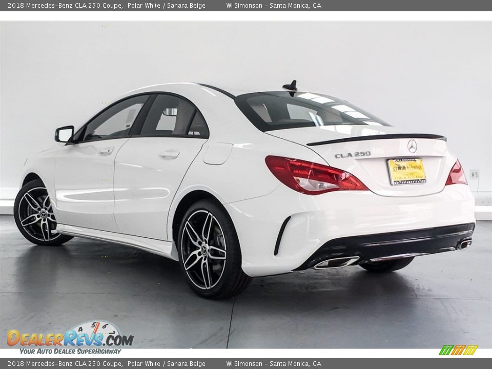 2018 Mercedes-Benz CLA 250 Coupe Polar White / Sahara Beige Photo #3