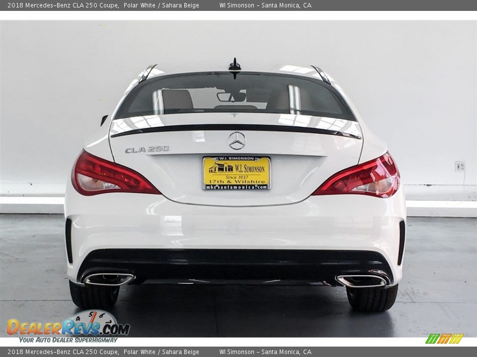 2018 Mercedes-Benz CLA 250 Coupe Polar White / Sahara Beige Photo #4