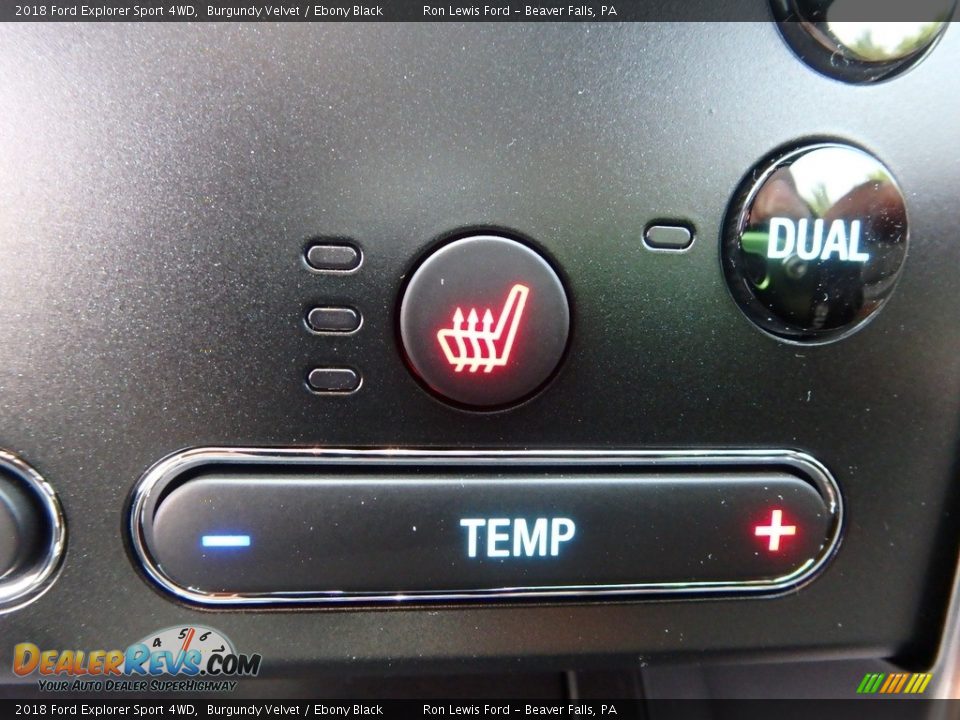 2018 Ford Explorer Sport 4WD Burgundy Velvet / Ebony Black Photo #18