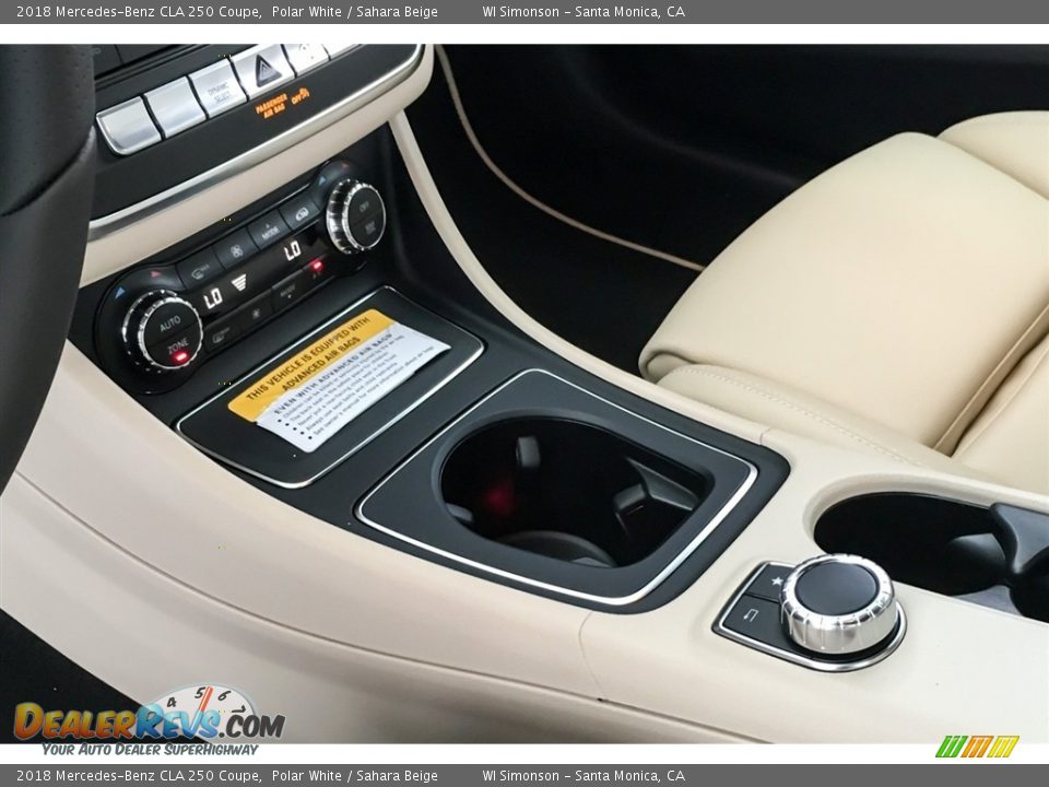 2018 Mercedes-Benz CLA 250 Coupe Polar White / Sahara Beige Photo #7