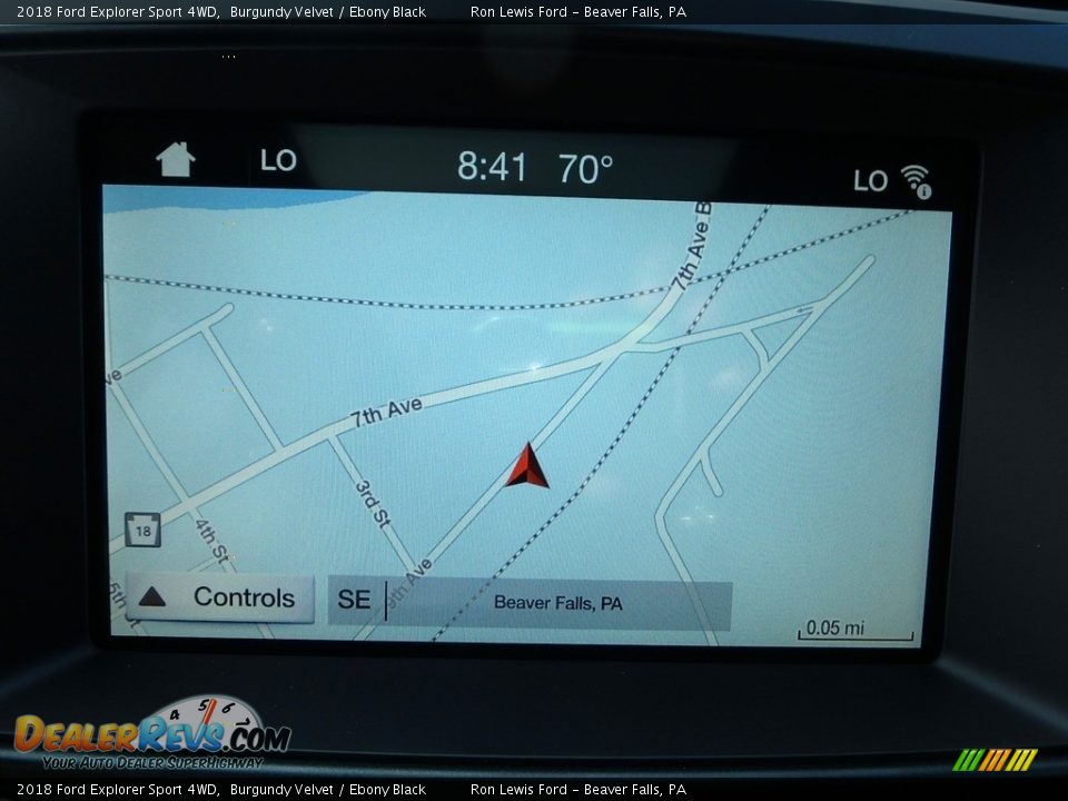 2018 Ford Explorer Sport 4WD Burgundy Velvet / Ebony Black Photo #19