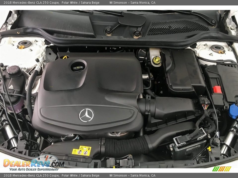 2018 Mercedes-Benz CLA 250 Coupe Polar White / Sahara Beige Photo #8