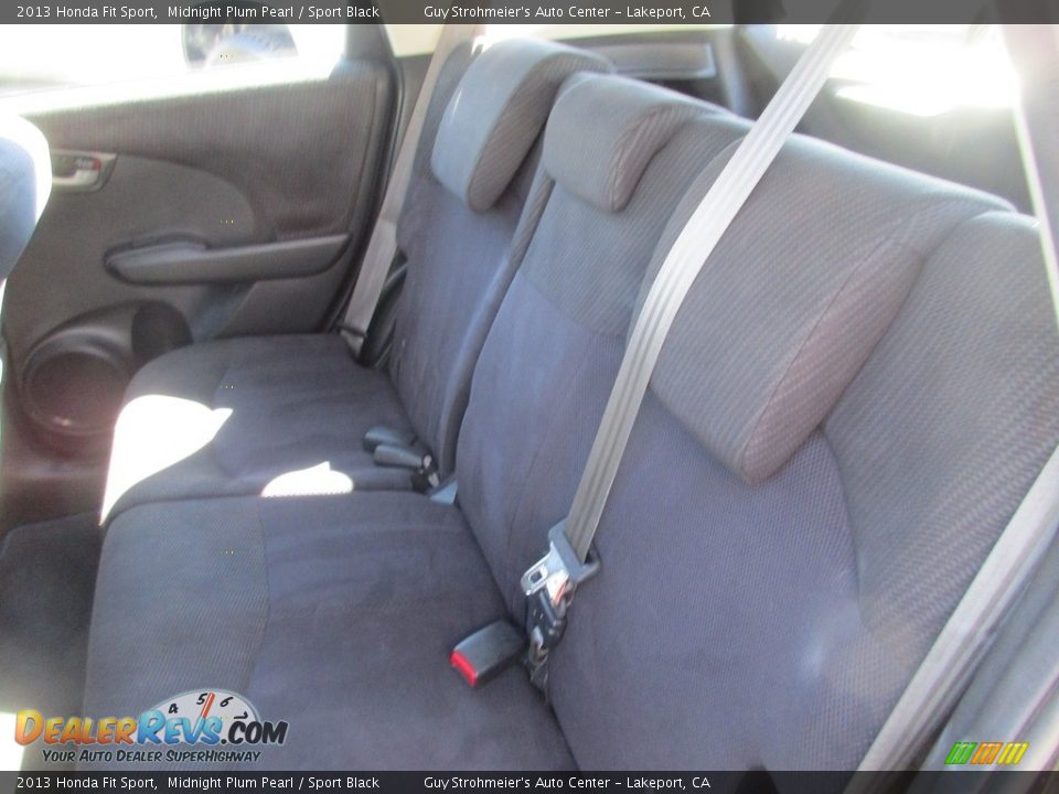 2013 Honda Fit Sport Midnight Plum Pearl / Sport Black Photo #9