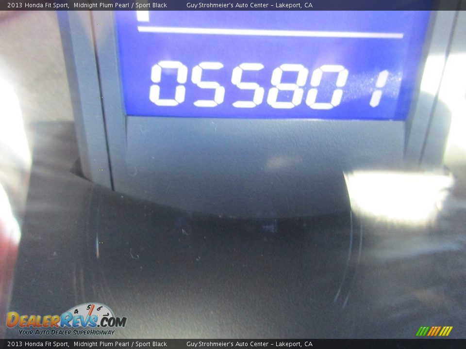 2013 Honda Fit Sport Midnight Plum Pearl / Sport Black Photo #11