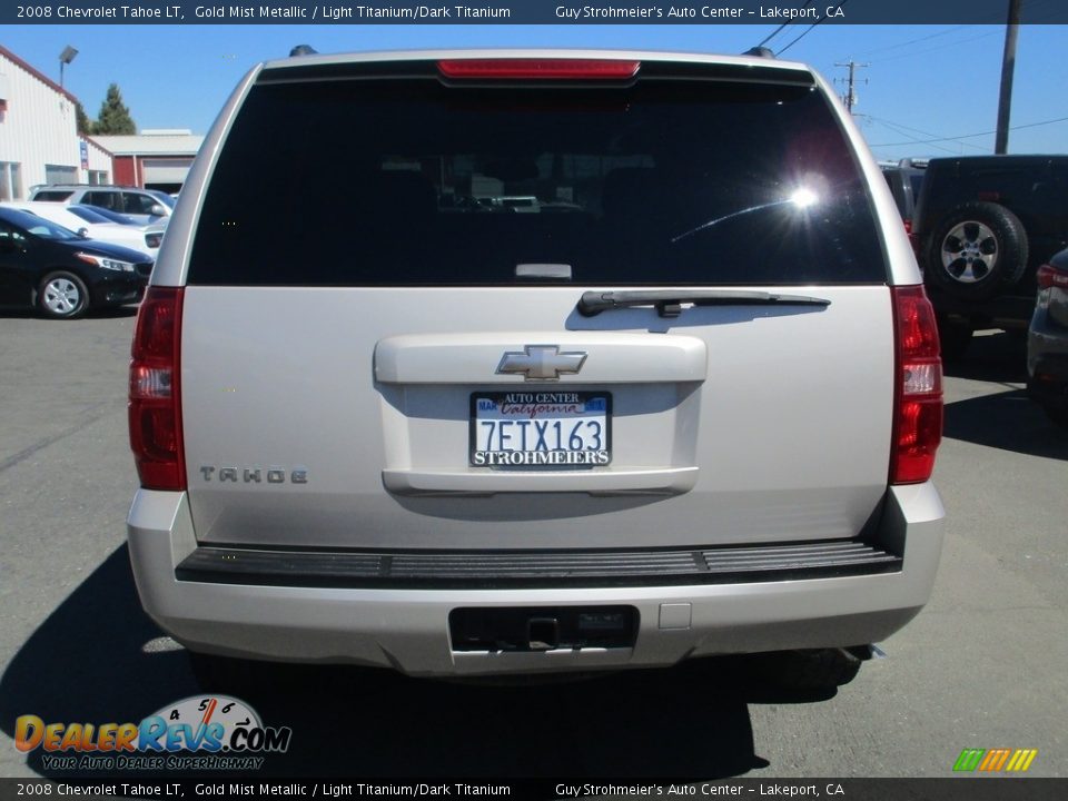 2008 Chevrolet Tahoe LT Gold Mist Metallic / Light Titanium/Dark Titanium Photo #6