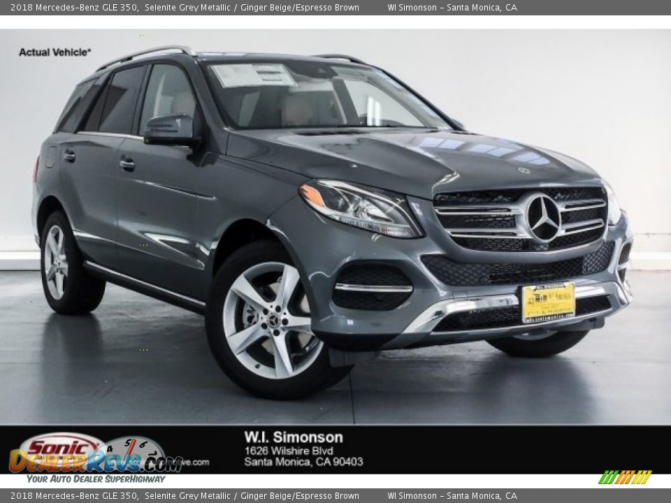 2018 Mercedes-Benz GLE 350 Selenite Grey Metallic / Ginger Beige/Espresso Brown Photo #1